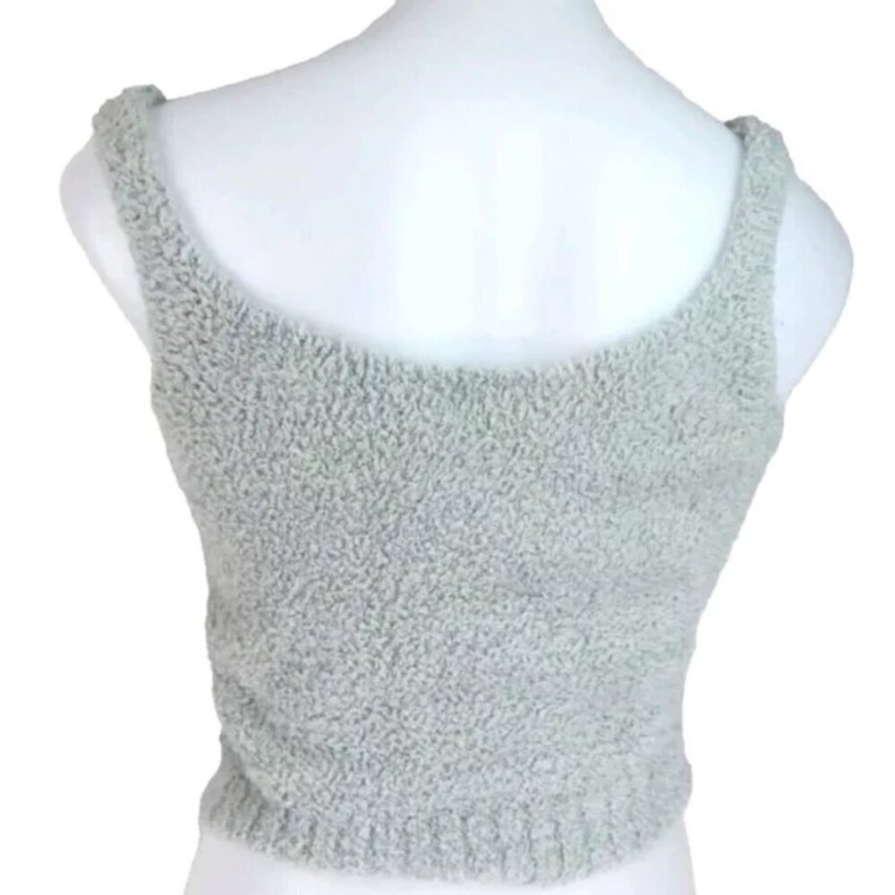 SKIMS Cozy Knit Teal Aquamarine Lounge Tank Top Size S/M Comfy Cozy Normcore 90s